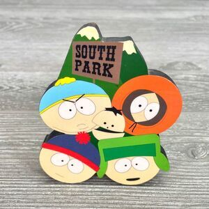 Vintage 1997 South Park Cartman Kenny Ike 5" Wall Plaque Decor Chunky Magnet